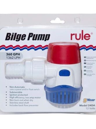 360 GPH-1363 LPH Standard 12 Volt Bilge Pump